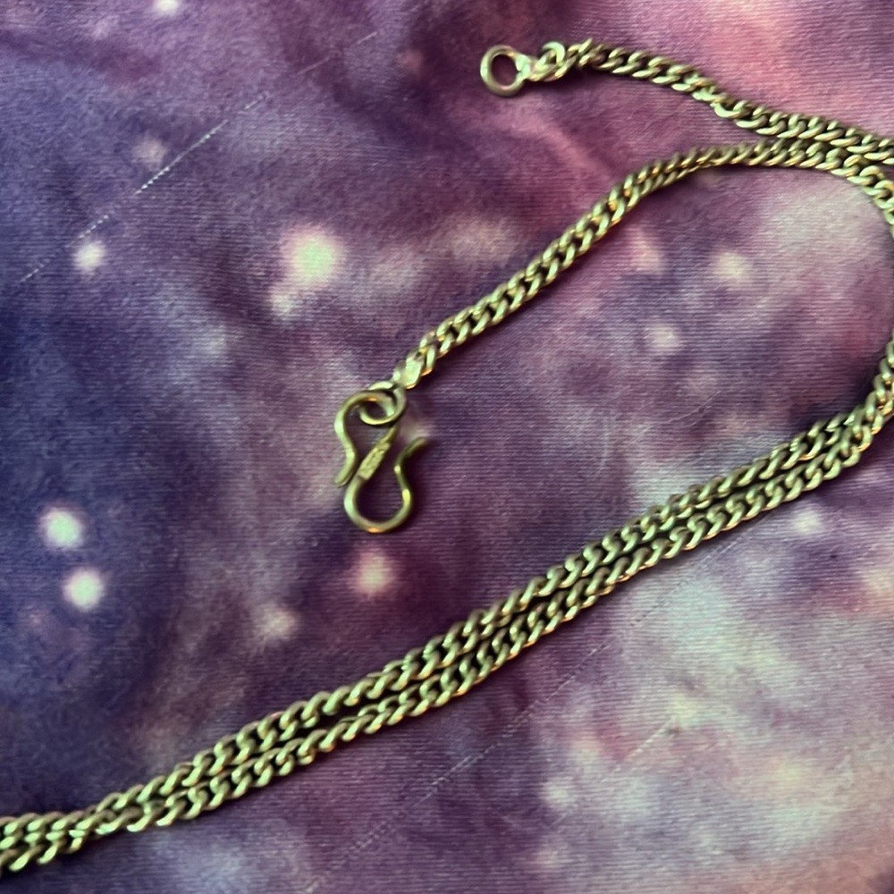 Glass Pendant Necklace sterling silver - Picture 3 of 3